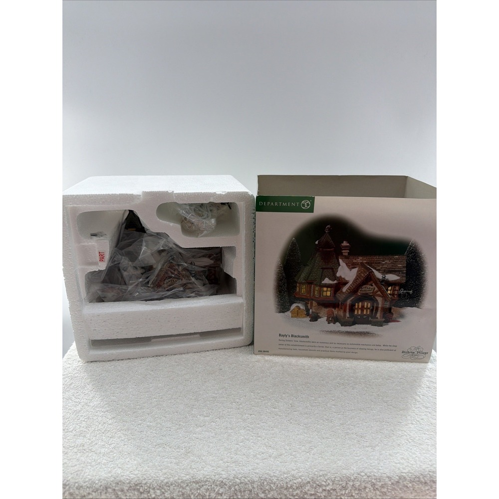 Department 56 Bayly's Blacksmith Dickens' Village Series #56.58495 NEW In Box